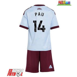 Aston Villa Pau Torres #14 Tercera Equipación Niños 2026-27 Manga Corta (+ Pantalones cortos)